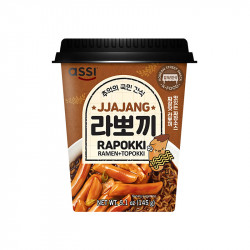 Assi Instant Cup Rapokki Jjajang (Black Bean Sauce) Flavor 145g